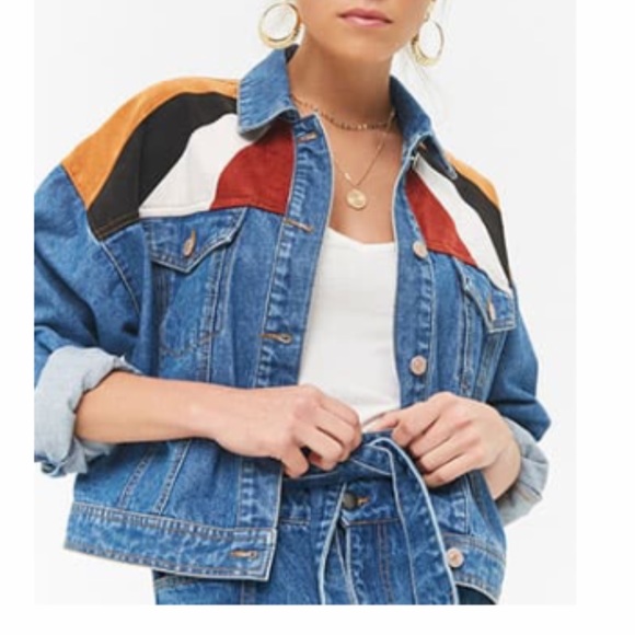 colorful jean jackets